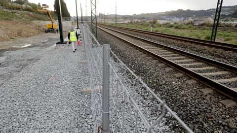 El empalme con el eje atl�ntico, a la altura del pol�gono de V�o, es una infraestructura clave para la conexi�n ferroviaria de Langosteira