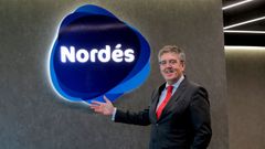 El empresario Mario Barcenilla Moreno en las instalaciones del club Nord�s. 