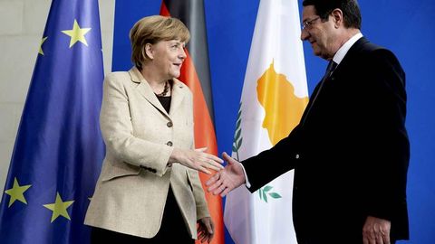 Merkel, en acto oficial el pasado martes