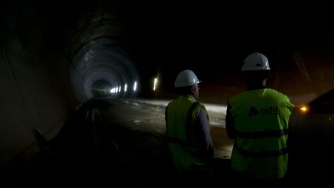 Obras de los tneles del tren al puerto exterior