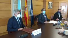 Seijo y Abalde firmaron este mi�rcoles el convenio de colaboraci�n en el Rectorado de A Maestranza