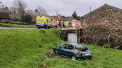 El veh�culo sufri� importantes da�os a causa del impacto.