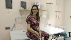 La artesana ourensana Mar�a Aba, desde su taller en la capital