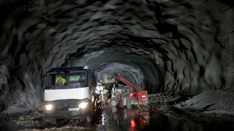 Obras de los tneles del tren al puerto exterior