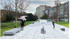 Diseo que recrea el futuro skatepark de Canido.