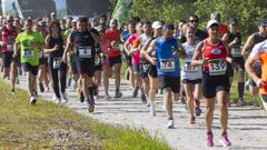 Carreira solidaria na V�a Verde, ao seu paso por Cerceda