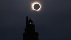 El eclipse total en A Coru�a: foto a foto
