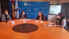 Reciente reuni�n entre el Concello y Sanidade en la que se abord� la cuesti�n
