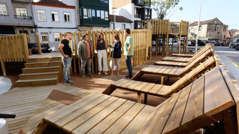 Apertura del nuevo parque infantil del Campo da Torre, en Pontevedra