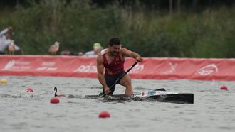 Pablo Gra&ntilde;a, durante la final de C1 200.