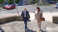 Francisco Fern�ndez Li�ares, exconcejal de Lugo y condenado por cohecho, prevaricaci�n y pertenencia a organizaci�n criminal, llegando a la Audiencia de Lugo.