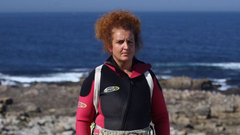La anterior patrona mayor de la Cofrad&iacute;a de Baiona, Susana Gonz&aacute;lez