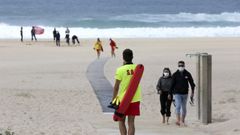 Imagen de archivo de la playa de A Frouxeira