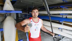 Xoel Garc�a, con su bronce en el Europeo U23 de hace dos a�os.