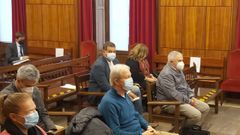 Los acusados durante la primera sesin del juicio contra la antigua cpula de UGT Asturias