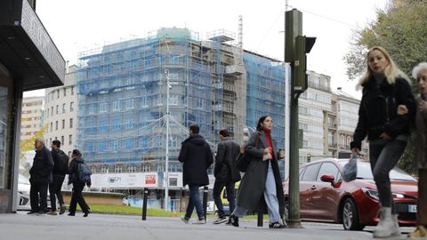 El edificio del Banco Pastor, en Cuatro Caminos