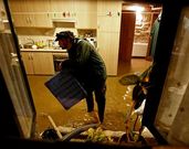 En una vivienda de Carme de Abaixo entr� agua por tercera vez en este oto�o.