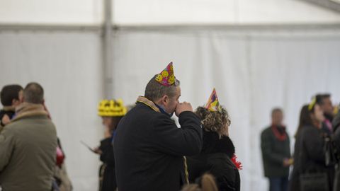 Fiesta de fin de ao en la plaza de la Constitucin de Vlilalba, organizada por el Concello