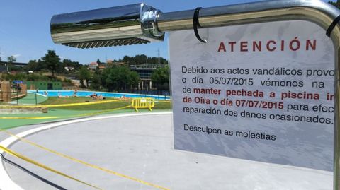 En Ourense, el vandalismo cerr� una piscina.
