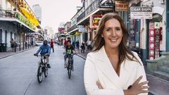 Del valle del Baztn a Hollywood pasando por Nueva Orleans. Dolores Redondo, posando en una calle de Nueva Orleans coincidiendo con la publicacin en octubre del 2019 de su novela La cara norte del corazn.