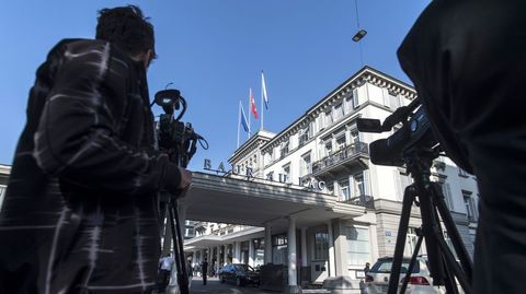 Hotel Baur au Lac, lugar en el que se registraron al menos seis detenciones.