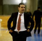 El entrenador ferrolano, durante un partido con el Basquet Coru�a.