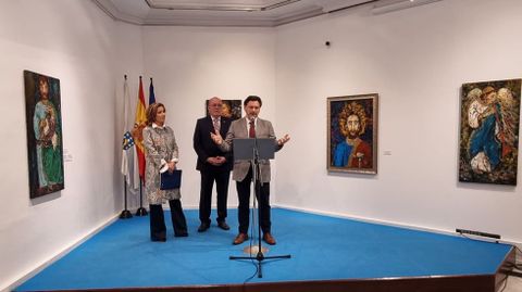 Inauguración de la exposición en la Casa de Galicia en Madrid