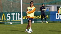 Salom�o, en el entrenamiento de hoy