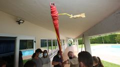 Una p�rtiga con explosivo exhibida durante una joranda formativa este viernes