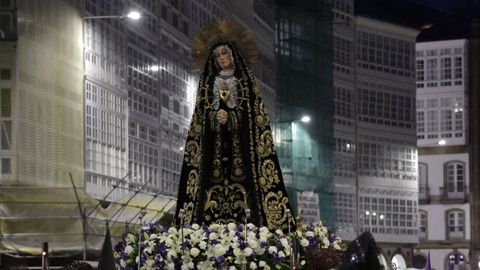 Procesi�n de la Virgen de los Dolores, que abre la Semana Santa en A Coru�a