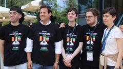 El equipo vencedor del instituto San Clemente en el Tech Challenge.