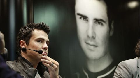 JavierG�mez  Noya, en el Club Santa Olaya de Gij�n