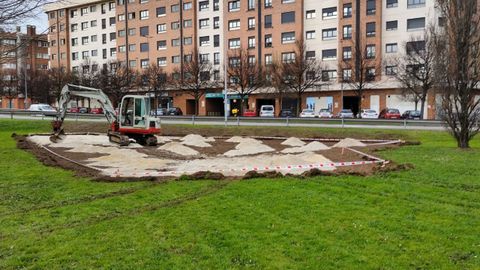 Trabajos para el desarrollo de las infraestructuras verdes de Gijón Ecoresiliente en Moreda