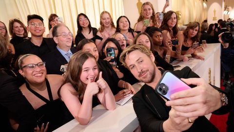 Ryan Gosling en la alfombra roja 