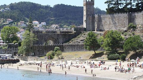 Playa de Barbeira, en Baiona