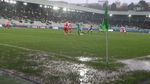 Partido entre el Racing y el Lugo en A Malata