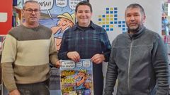 O tenente�de alcalde, Manuel Su�rez,�xunto aos representantes da Asociaci�n de Empresarios da Illa