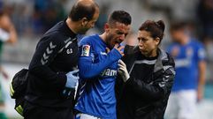 El defensa del Real Oviedo, Jos� Fern�ndez.