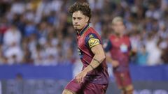 Mario Soriano, durante el partido ante el Legan�s de la primera vuelta.