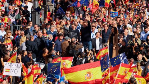 El PP en el kil�metro cero de su protesta contra la amnist�a