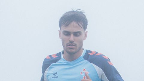 El futbolista del Celta Miguel Rom�n.