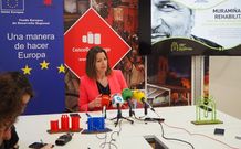 La alcaldesa Lara M�ndez presenta los detalles del programa sociolaboral Murami�ae Rehabilita