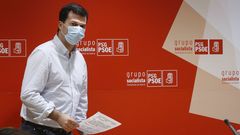 Rueda de prensa del secretario general del PSdeG, Gonzalo Caballero.