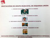 Invitaci�n de IU al pleno de Ferrol entregada por registro municipal