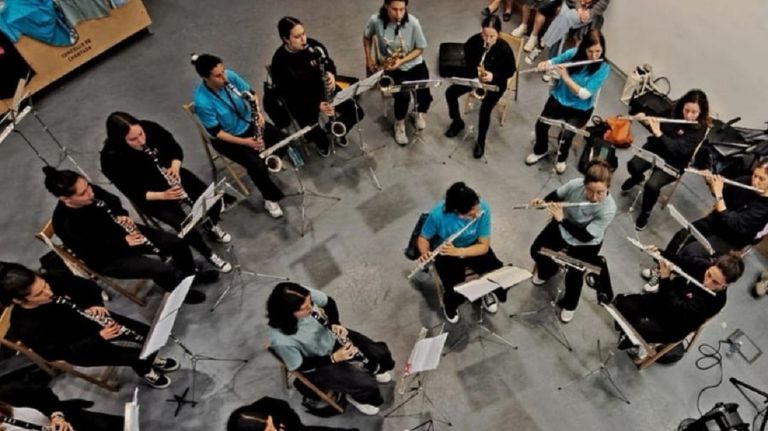 Primeira actuación do grupo musical Bandidas na segunda edición do festival Polas Bravas, no 2024
