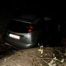 El coche qued� encajonado.