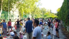 Peque�os y mayores pudieron disfrutar al aire libre de una jornada de pintura en Santa Cruz