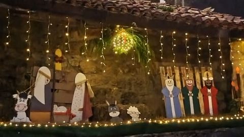 Iluminaci�n navide�a en Fresnedo, Teverga