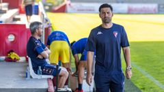 Gonza, durante o partido do s&aacute;bado fronte ao Pontevedra CF