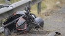 Motocicleta del hombre de 27 aos fallecido el pasado jueves en Lugo.